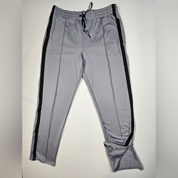 Victoria's Secret PINK Active Track Pants Drawstring Elastic Waist Grey - Picture 3 of 10